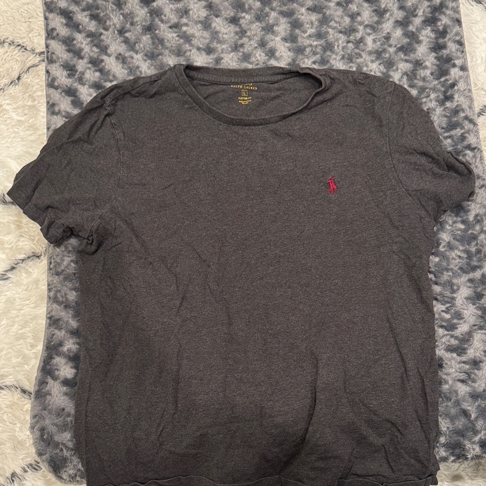 Charcoal Polo by Ralph Lauren Men's Tee